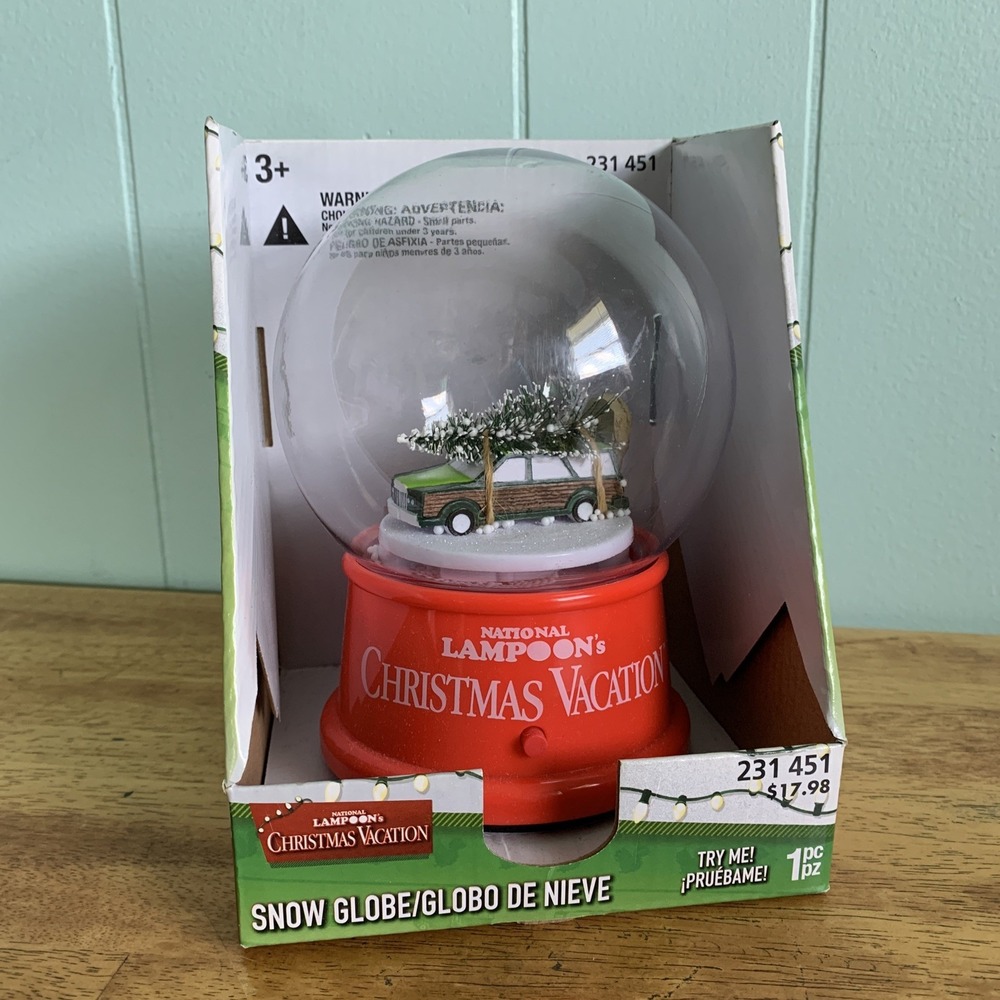 National Lampoon's Christmas Vacation Plastic Snow Globe Brand New (5 songs)